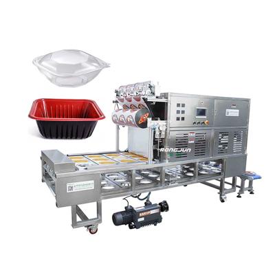 China High Quality Tofu Semi Automatic Manual Tray Cup Fast Food Food Breakfast Filling Sealing Machine for sale