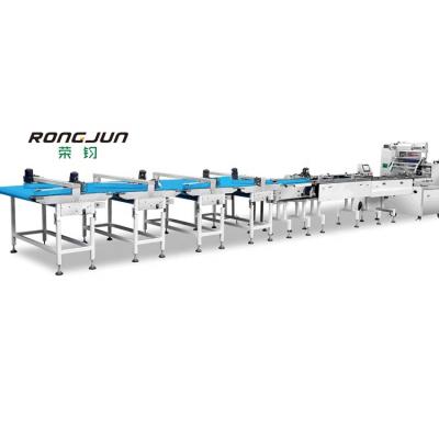 China Automatic Food Bread Food Packaging Machine Wafer Biscuit Wrapping Line for sale