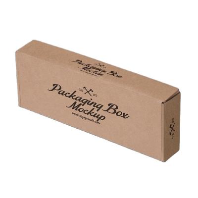 China Custom Printing Recyclable Kraft Paper Box Kraft Paper Slot Carrier Storge Packaging Ad Boxes for sale