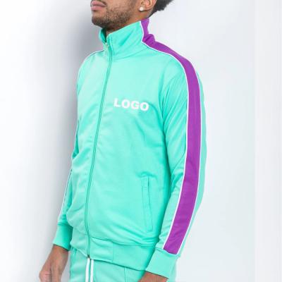 China Wholesale New Fashion Stylish Breathable Polyester Stripe Sheath Mens Sports Wear Custom Logo Blank Slim Men Tracksuit Tracksuit for sale