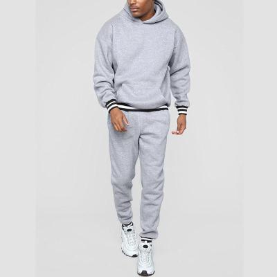 China Wholesale Custom Logo Mens Tracksuit Fleece Lining Breathable Sweatsuit Hoodie&Sweatpants For Men Jogging Sports Tracksuit for sale