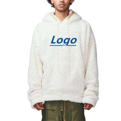 China Custom Solid Embroidery Autumn Waterproof Plus Size Men Fleece Warm Hoodies Pullover Sweatshirt Oversized Hoodies for sale