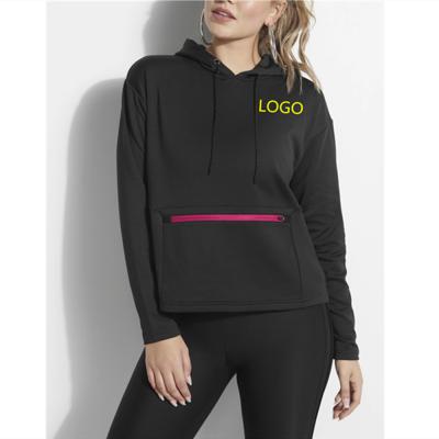 China Custom Logo Zipper Cotton Women Hoodies Lightweight Sweatshirts Women Pullover Crop Top Newest Factory High Quality QUICK DRY for sale