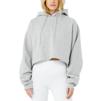 China Factory Newest Women's Pullover Women's Casual Hoodie Sweatshirts Wholesale Custom Oversized Crop Top Hoodie QUICK DRY for sale