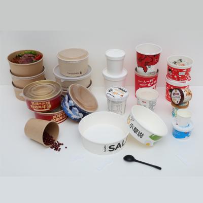 China Disposable Kraft Paper Disposable Hot Custom Bowl Take Out Kraft Paper And Kitchen Paper Salad Bowl for sale