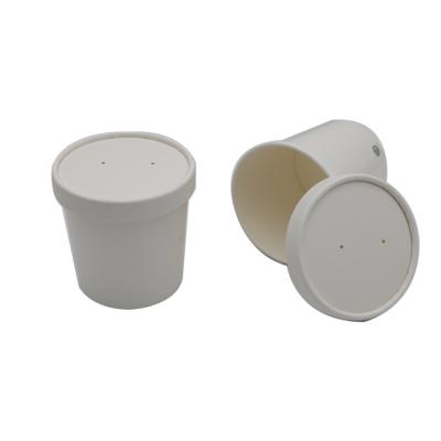 China Hot Selling Disposable Wrapping Paper Ice Cream Cup With Lid And Paper Cup Disposable Ice Cream Cup Packaging Wholesale for sale