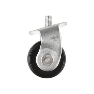 China PIVOT Supermarket Shopping Cart Replacement Escalator Caster Threaded Stem TPU Swivel Caster Wheels for sale