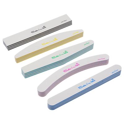 China Custom Printed Zebra Logo Zebra Top Nail File Eco-friendly Professional Double Side Nail File 80/100/150/180/240 for sale