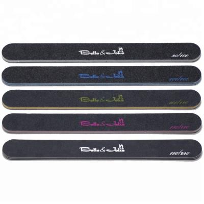 China Fake or Real Nails Use Professional Wholesale OEM Top Quality Custom Printed Black Nail File for sale