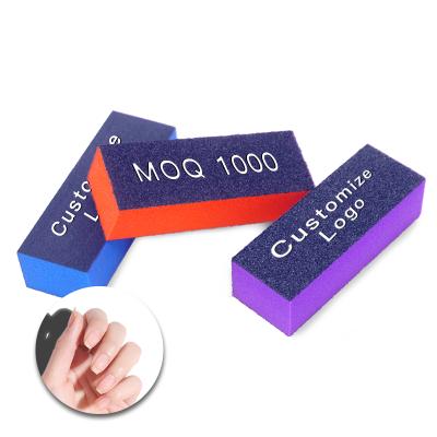 China 3 Step Pads Nail Bffer Polishing Way Black Four Way Nail Polisher 3 Sided Polisher Nail Buffer 240 Sanding Buffing Block for sale