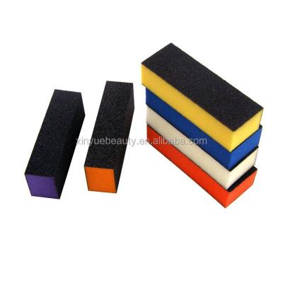 China Korean Material Sponge Nail Buffer Block High Quality Nail Block 3 Way Buffer Block 3 Sided Polishing Block for sale