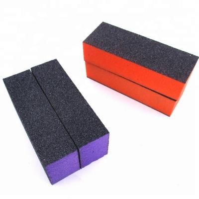 China High Quality Disposable Mini Buffer Block Nail File Sponge White And Black for sale