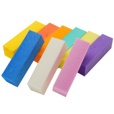 China Wholesale Sponge Jungle Printed Four Steps Sanding Custom Pink Squares 4 Sides Block Files Nail Pad for sale