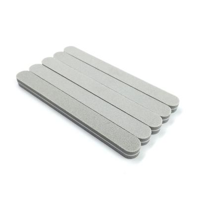 China Professional 100/180 Emery Nail File OEM Custom Printed 80/100/180/240 Gray Sponge Sanding Nail File for sale