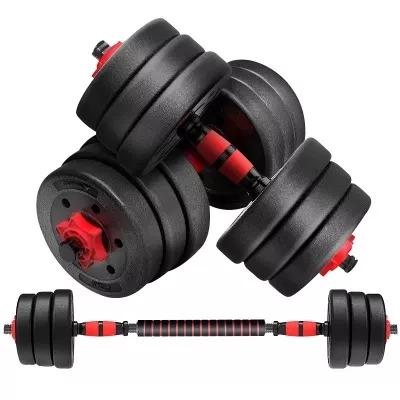 China Custom Home Use Weightlifting Dumbbells Round Painting Barbell Dumbbell Handles Sales 20Kg Adjustable Dumbbell Set for sale