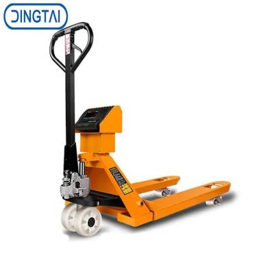 China Hotels Hot Selling Ladder Pallet Truck Manual High Accuracy Hand Pallet Truck for sale