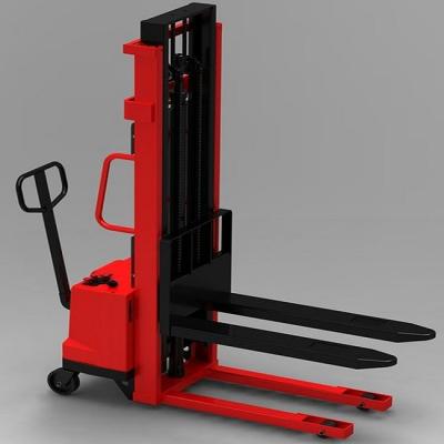 China Hotels 1000kg 1.5 Ton 2000kg Warehouse Use Walking 3m Lift Height Electric Forklift Pallet Stacker for sale