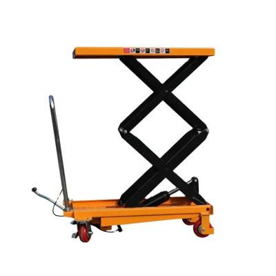 China Hotels manual lift table 500 kg 1000 kg 1500 mm hydraulic scissor lift table platform for sale