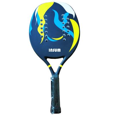 China Carbon Fiber+Hard EVA OEM Printing Welcomed 100% Carbon Racket Tennis Beach for sale