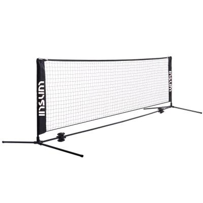 China Customized Brand Bamintion Net Net Mini Net Stand For Kids Portable Insum Tennis Ball Training Kids Tennis Net for sale