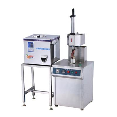 China Food Manual Operate Hidden Coffee Tea Cup Filling Packing Machine for sale