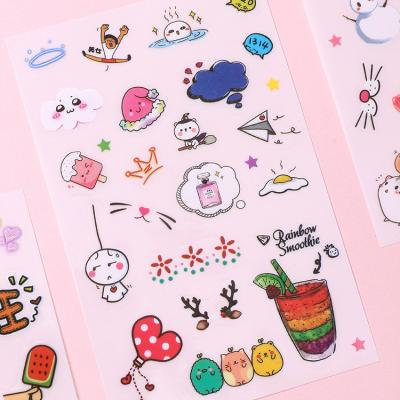 China Waterproof Custom Self Adhesive Vinyl Glossy Logo Sticker Sheet Matte Clear Printing A4 A5 A6 for sale