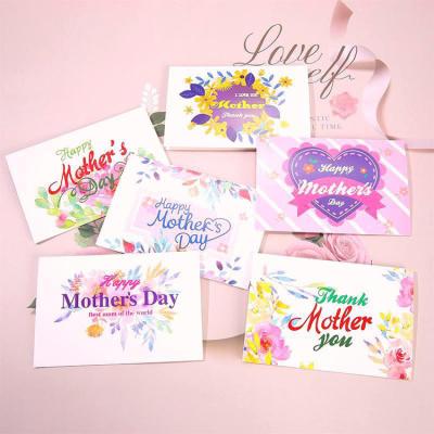 China Custom Europe Manufacturers Printing CMYK tarjeta Thank You Best Wishes Gift Voucher Mother's Day Greeting Cards Happy Mothers Day Cards for sale