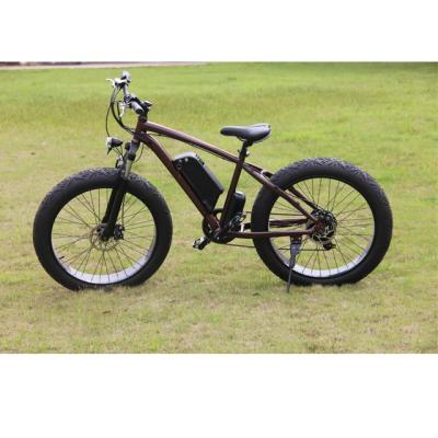 China China Manufacture Multifunctional Big Tire 26*4.0 Fat Bike Electric Bicycle 500W Ebike Mountain for sale