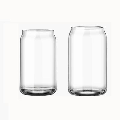 China KOREAN Hot Sale 16oz Amazon Beer Can Shaped Drinking Glassware Crystal Clear Pint Can Beer Barware Mug Good For Gift Can for sale