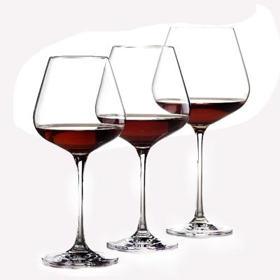 China Durable Promotion Wine Glass And Wholesale Burgundy Goblet Champagne Glasses Lead Free Crystal for sale