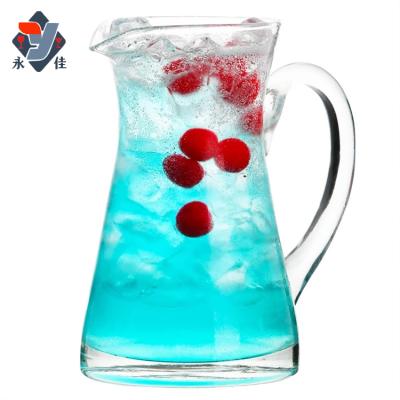 China Viable Iced Tea Jug Water Jug Cold Water Ice Tea Coffee Milk Viable Glass Hot Juice Beverage Carafe for sale