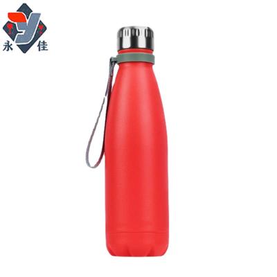 China Sustainable Double Wall Insulated Colorful Cola Shape Bulk Stainless Steel Vacuum Thermos Cool Water Bottle for sale