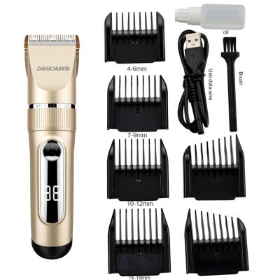 China Hotel Men's Electric Cordless Barber Hair Clipper Hair Trimmer for sale