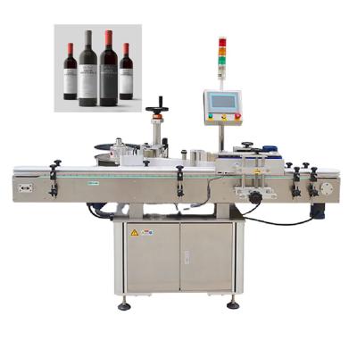 China Automatic Food China Labeler Sticker Labeling Machine Bottles Beer Plastic Glass Automobile Wine Drinking Water Labeling Machine Round Bottle for sale