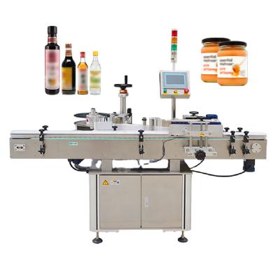 China High Speed ​​Cosmetic Glass Applicator Label Machine Yogurt Food Plastic Food PET Round Automatic Jar Bottle Labeling Machine for sale