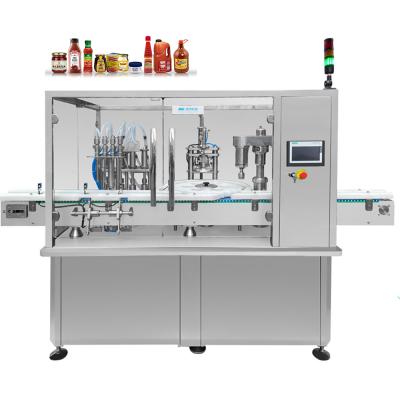 China High Precision Fully Automatic Food Production Line Miniral Water Sauce Ejuice Bottle Filling Capping Machine for sale