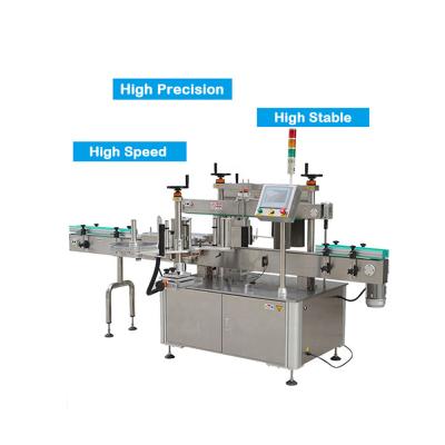 China Factory Price Automatic Food Drink Square Bottle Glass Plastic Tin Can Label Sticker Sticking Machine for sale