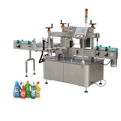 China Factory Direct Selling Food Glass Bottle Automatic Double Side Flat Plastic Adhesive Sticker Double Side Square Labeling Machine for sale