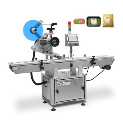 China High Speed ​​Automatic Food Labeling Machine For Flat Surface Food Product Sticker Label Applicator Machine for sale