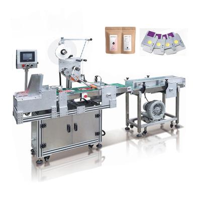 China Factory Price Food Labeler Automatic Top Labeling Machine Card Bag Adhesive Sticker Paging Flat Labeling Machine for sale