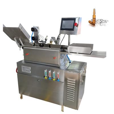 China Automatic Food Production Line Cosmetics Small Scale Ampoule Filler Sealer Glass Ampoule Bottle Filling And Sealing Machine for sale