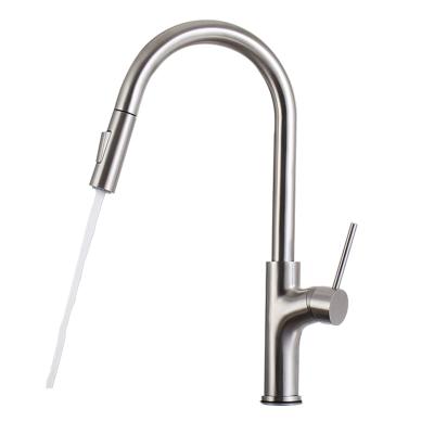 China Spray /Stream China Factory Supply Custom Commercial Stainless Steel Pull Down Industrial Types Kitchens Mixer Tap Taps Kitchen Sink Faucet for sale