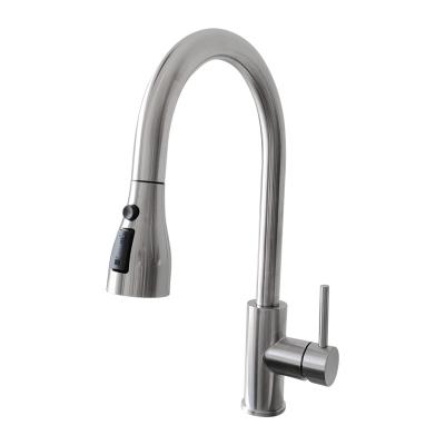 China Spray /Stream Factory Supplier Custom Design Hot Sale Stainless Steel Sink Mixer Tap Kitchen Faucet With Pull Down Sprayer for sale