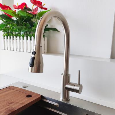 China Spray /Stream Factory Direct Sale Personalized European Style Pull Down 2023 Tap Kitchens Faucets Stainless Steel Kitchen Faucet for sale