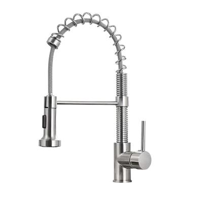 China Spray /Stream Factory Price Oem Odm Best Quality Pull Down Extension Long Neck Stainless Steel Kitchen Sinks Faucet Faucets Mixers Tap for sale