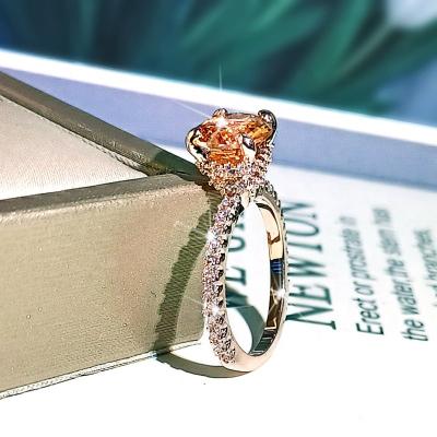 China Romantic Rose Gold Plated Zircon Full Diamond Women's Fashion Jewelry for sale