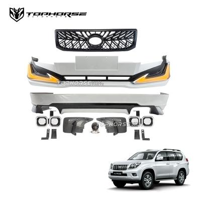 China PP land cruiser prado 120 bodykit lc200 front bumper conversion kit grill fj120 body kit for sale