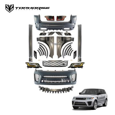 China Rover Upgrade Material Facelift Conversion Body Kit PP Bumper PP SVR Body Kit For Range Rover Sport L494 Autobiography Land Kit for sale