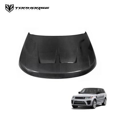 China Carbon fiber /Aluminum alloy Svr style carbon fiber Hood For Range Rove Sport L494 and Vogue L405 aluminum alloy hood for sale