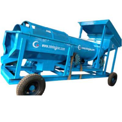 China Ore/Mineral Washing Equipment 10-50 Ton Factory Diamond Mining Equipment Mini Gold Trommel Ore Processing Machinery for sale